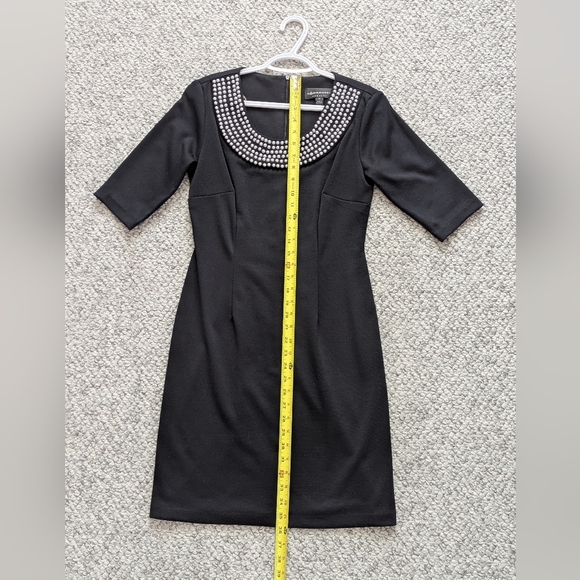 Women's (Size 6) Black Cocktail Dress with Beaded Neckline - Picture 11 of 11
